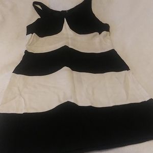 Vintage 1970s Designer Linen Wave Dress